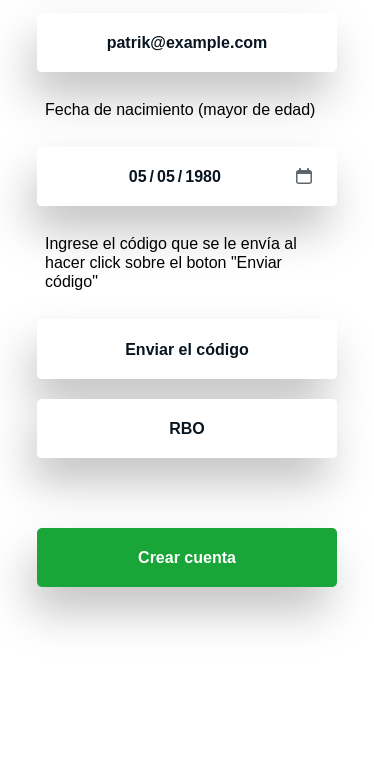 enviar el código