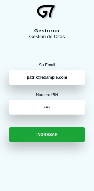 Ingresa al sistema con las credenciales